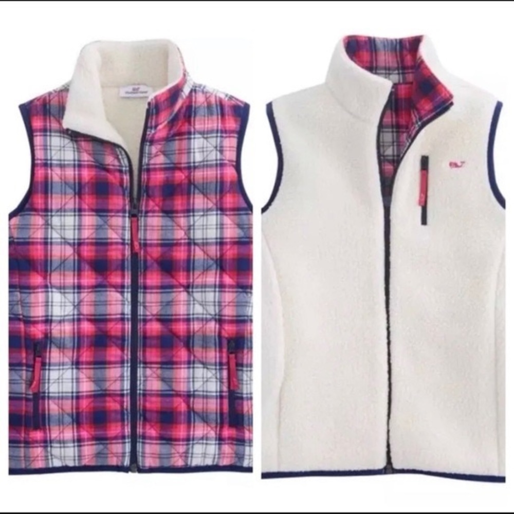 Vineyard Vines Reversible Sherpa Vest
